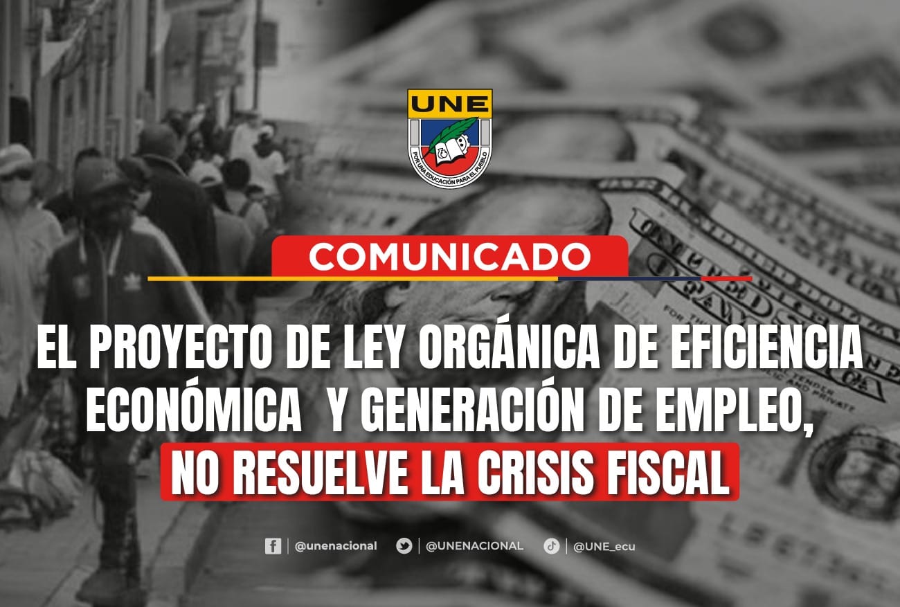 Un Proyecto de Ley que no resuelve la crisis fiscal - Unión Nacional de ...